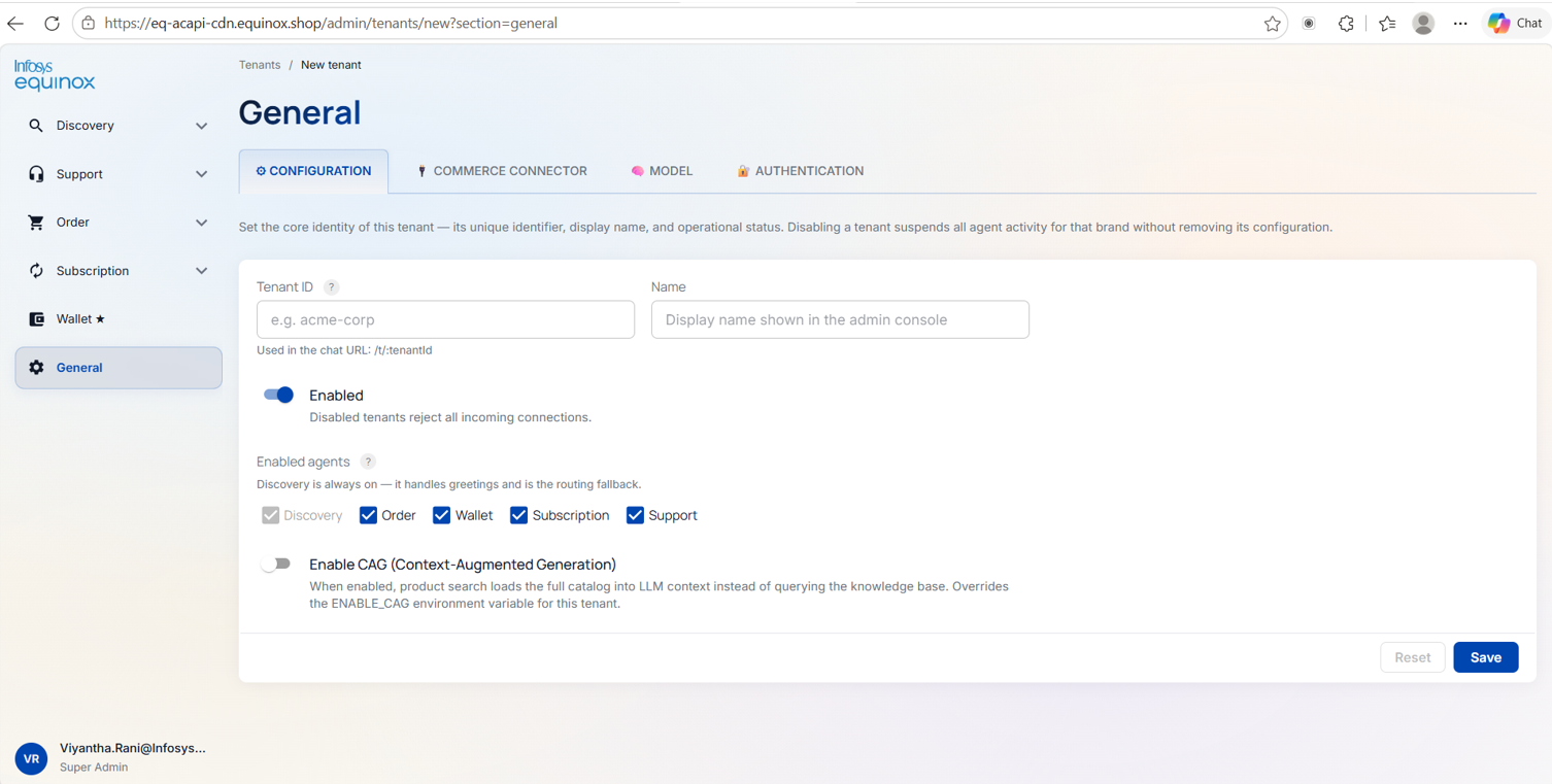 Step 1 — Create the Tenant — screenshot 1
