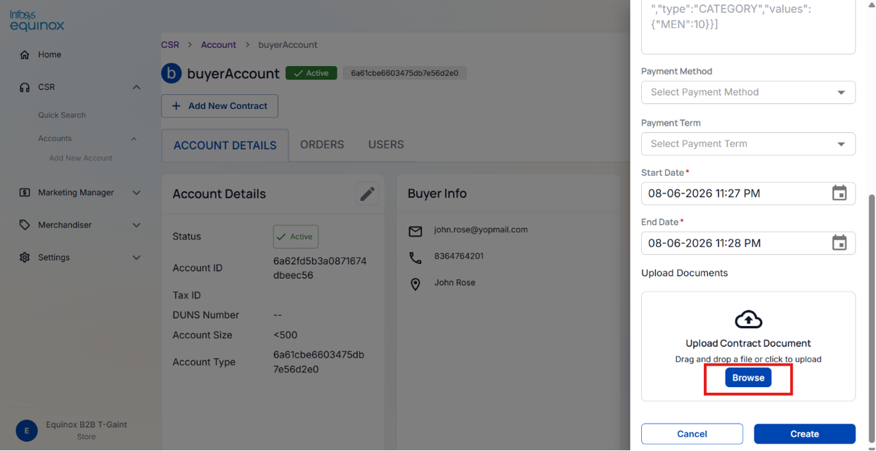 Managing Contracts — screenshot 1