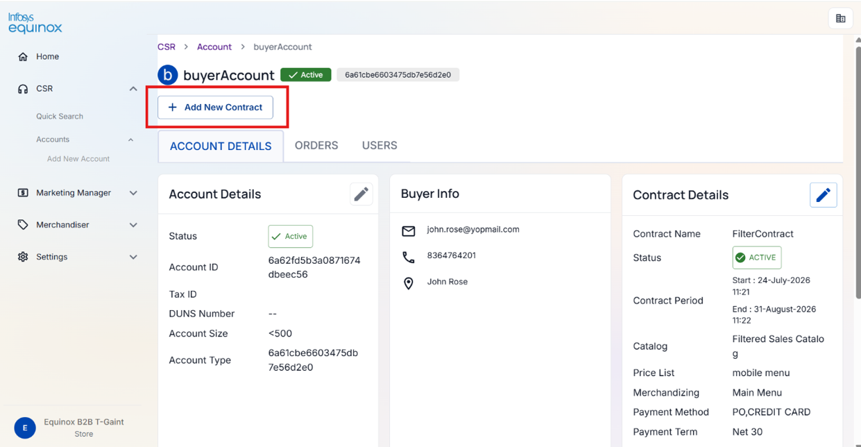 Adding a New Account — screenshot 1