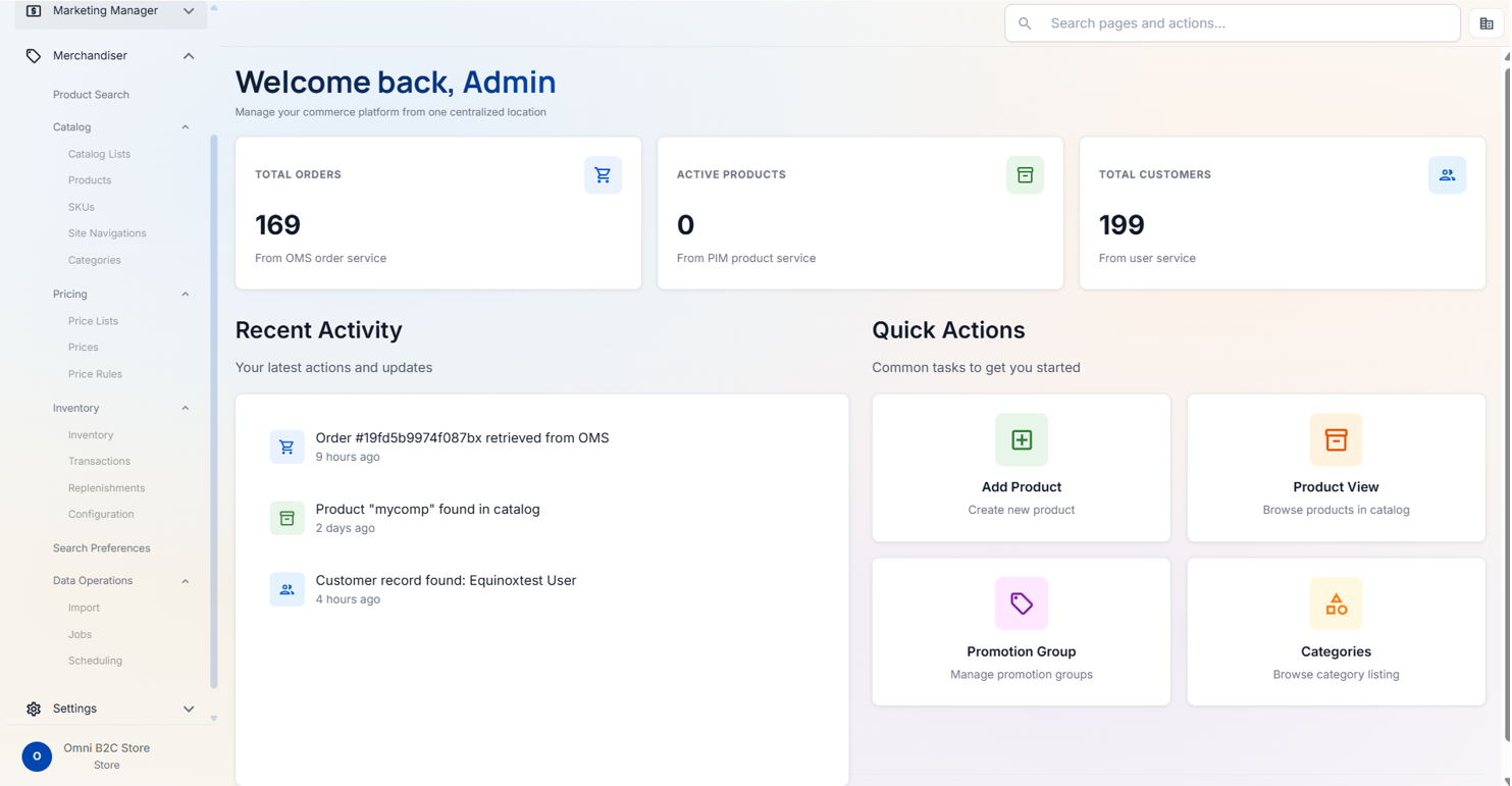 Accessing Merchandiser Admin — screenshot 2