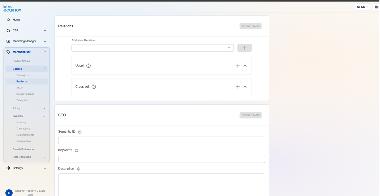 Creating a Product — screenshot 1