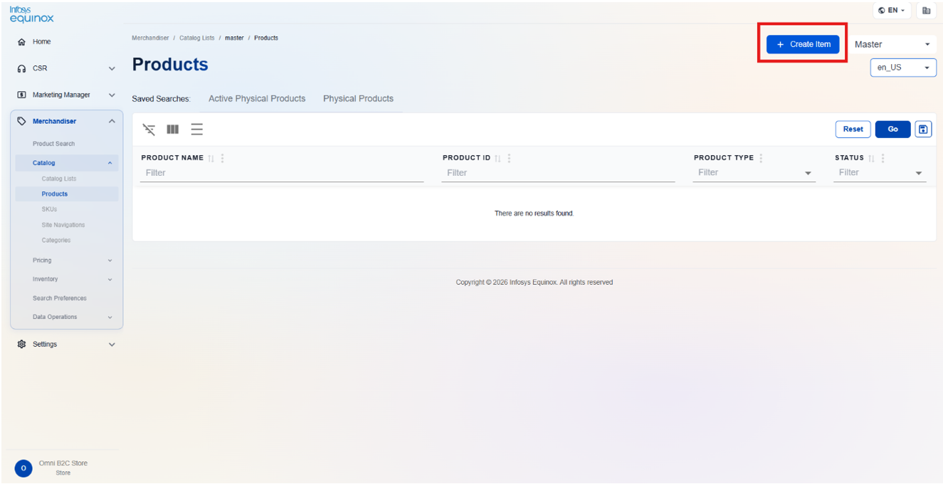 Creating a Product — screenshot 2