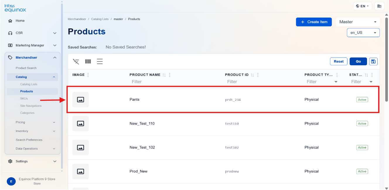 Editing a Product — screenshot 1