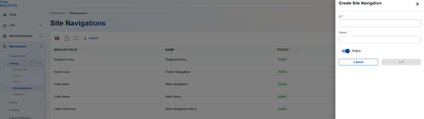 Creating a Site Navigation — screenshot 1