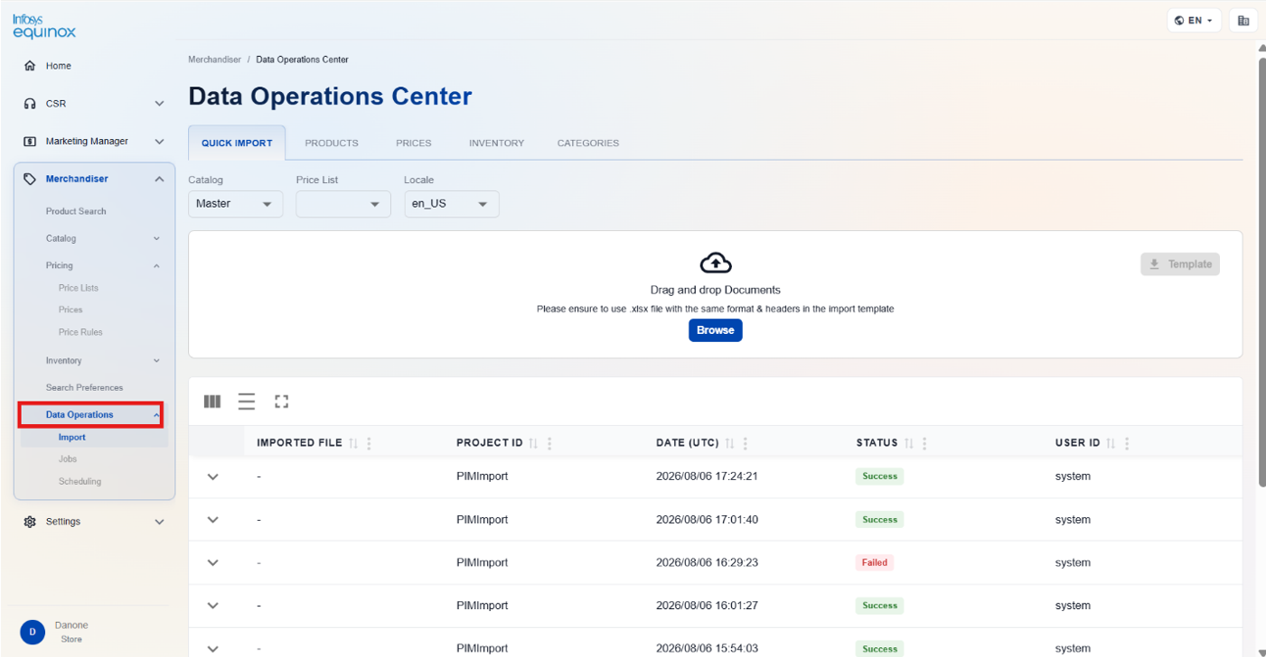Importing Data — screenshot 1