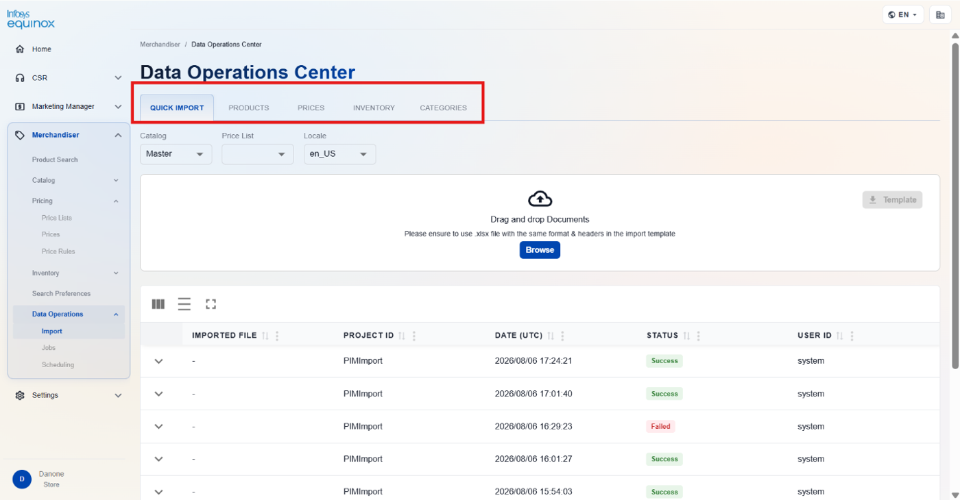 Importing Data — screenshot 2