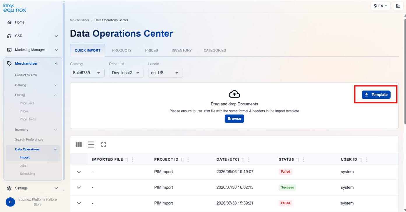 Importing Data — screenshot 3