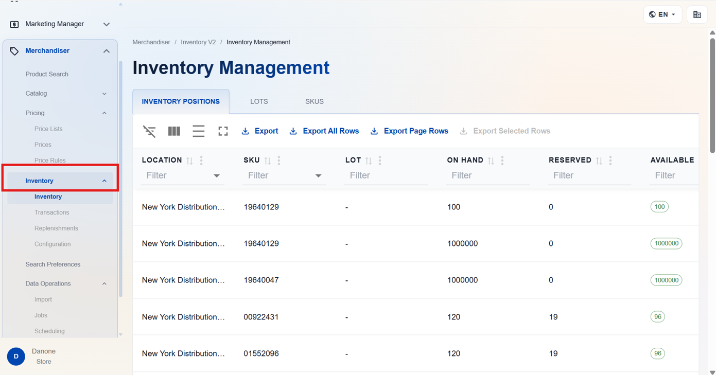 Deleting a Search Synonym — screenshot 1