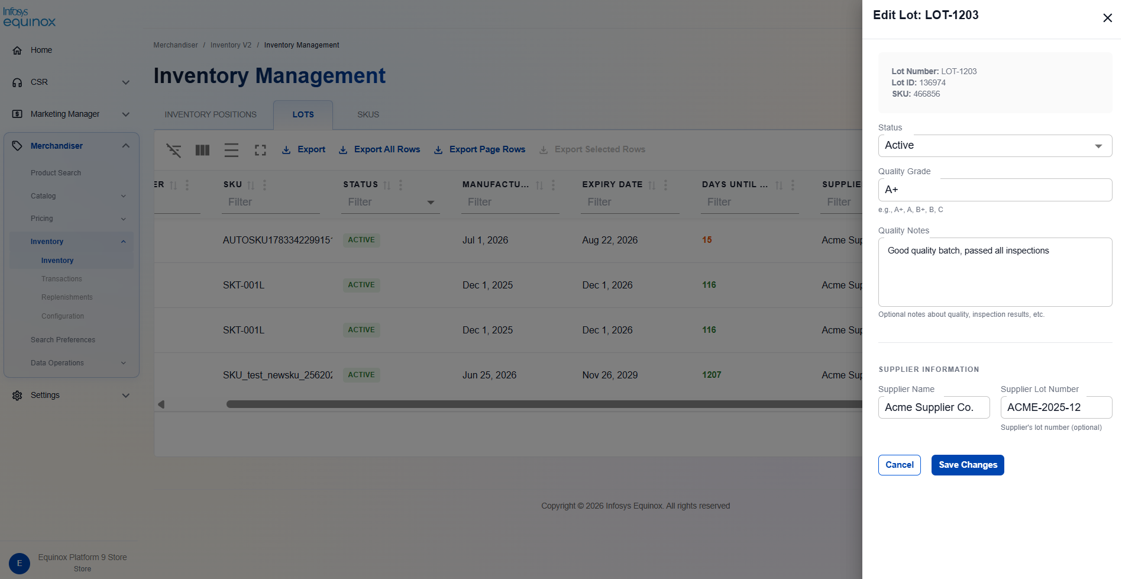 Viewing Lots — screenshot 1