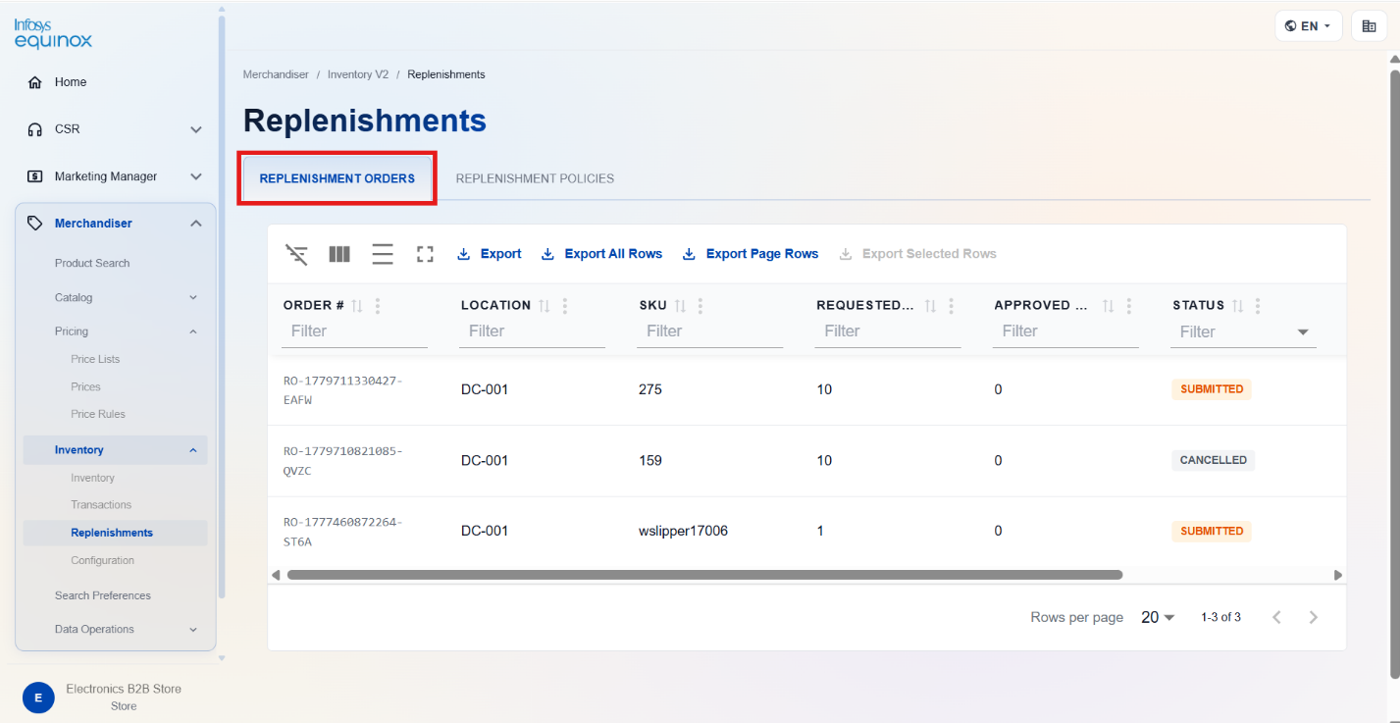 Viewing Reservations — screenshot 1