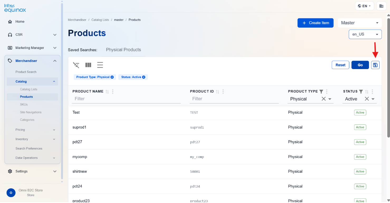 Saving Search Presets — screenshot 2