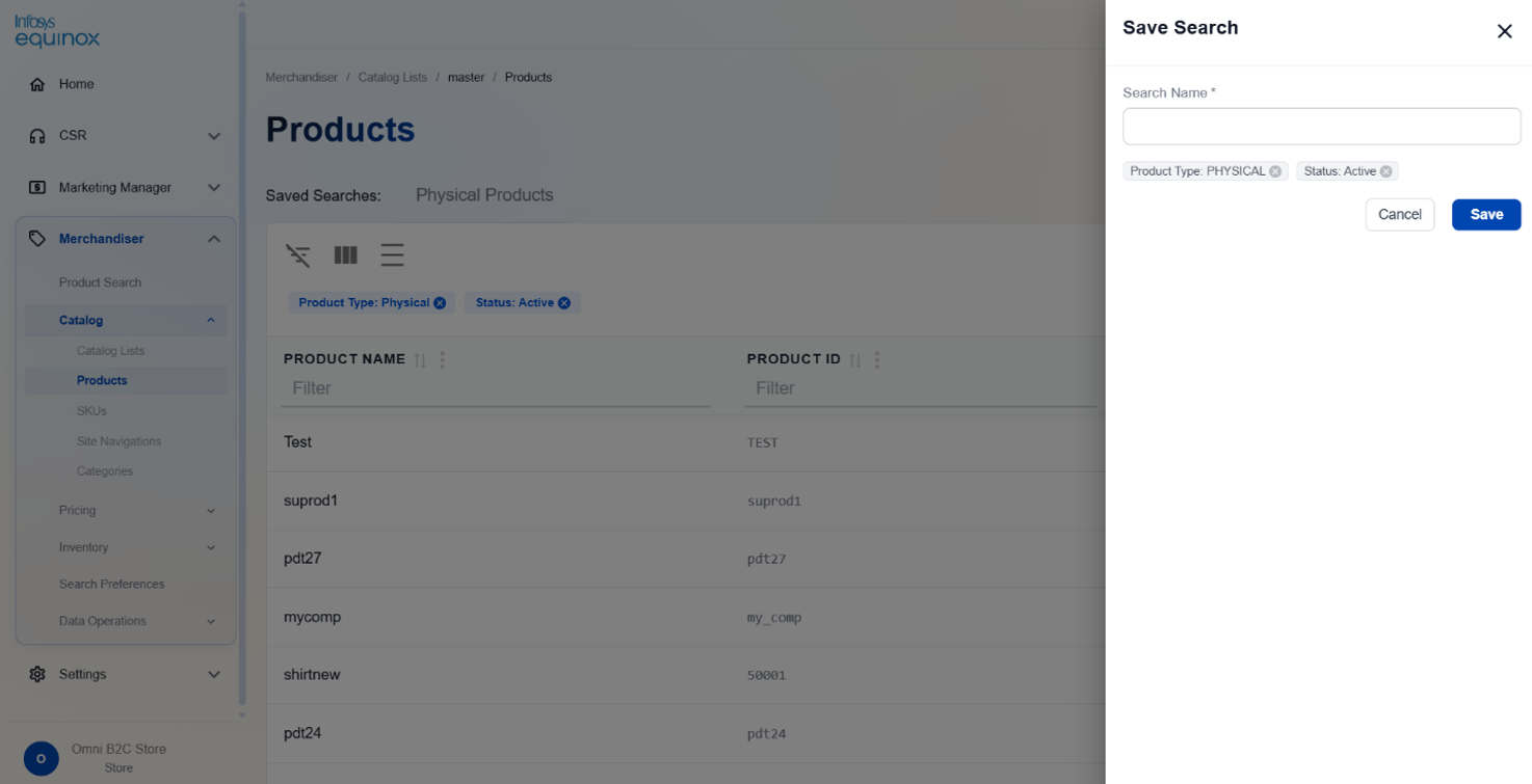 Saving Search Presets — screenshot 3