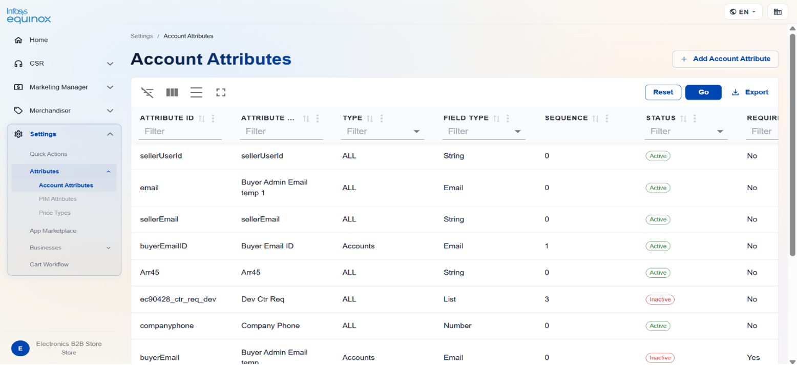 Create an Account Attribute — screenshot 7