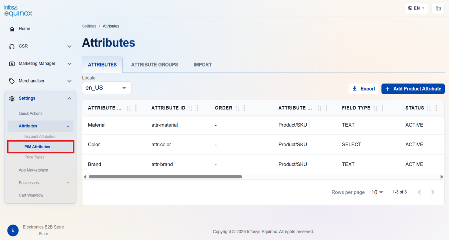 Create a Product Attribute — screenshot 3