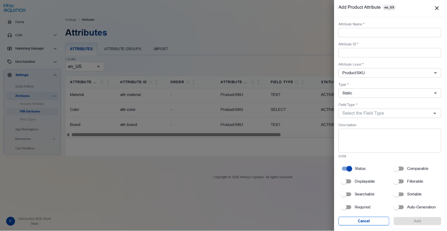 Edit a Product Attribute — screenshot 1
