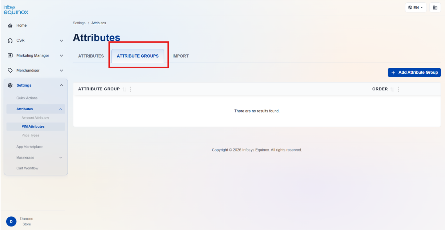 Create a PIM Attribute Group — screenshot 3