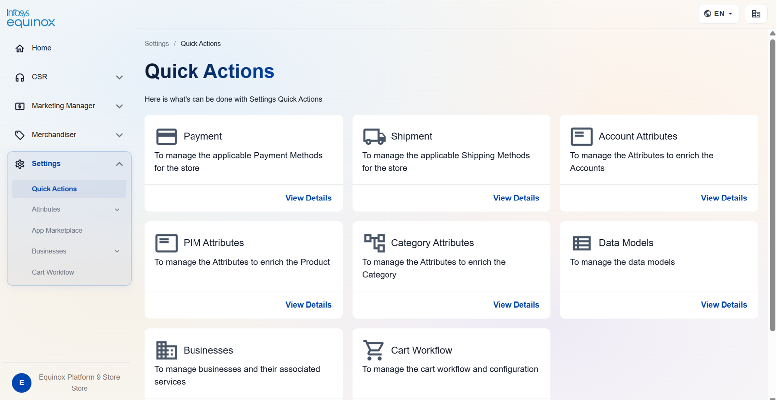 Accessing Settings Admin — screenshot 4