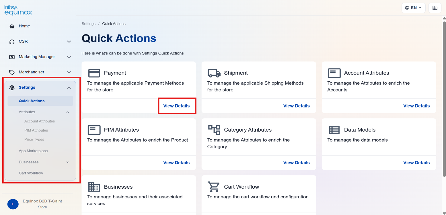 Accessing Settings Admin — screenshot 5