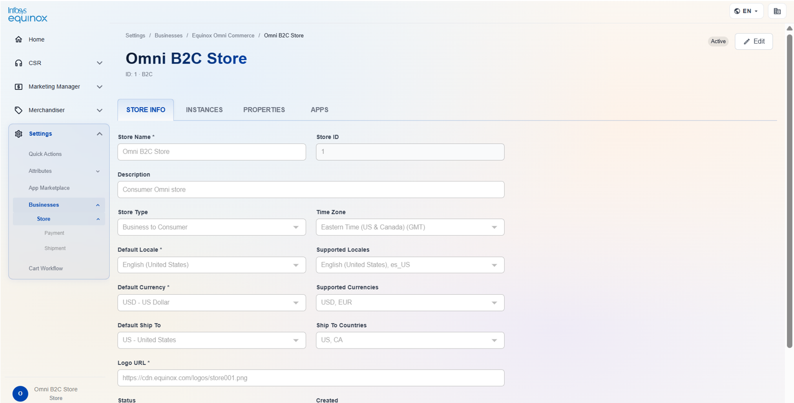 Access Store Configuration — screenshot 7