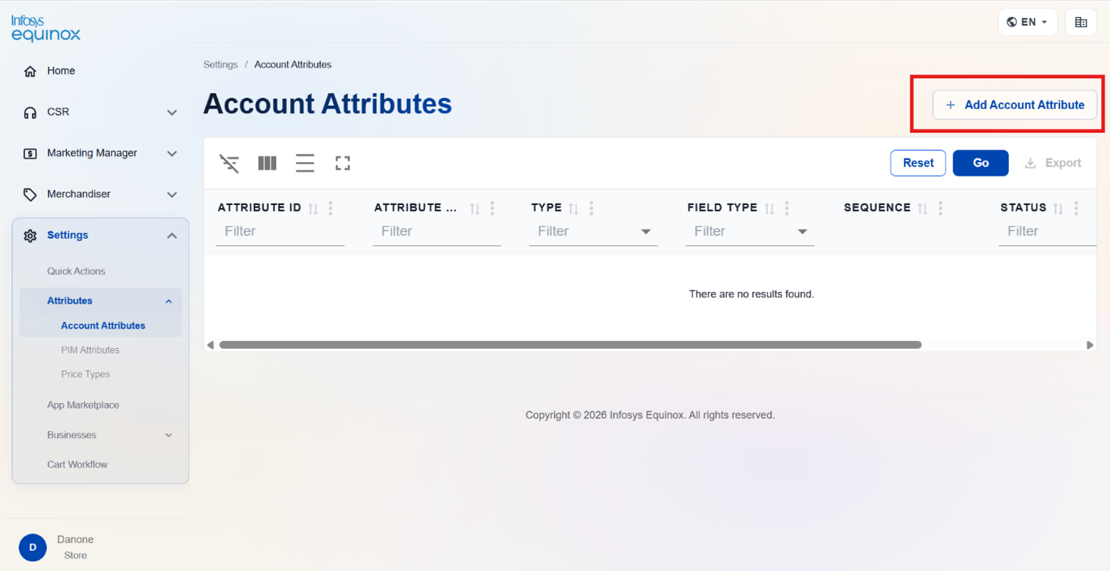 Create an Account Attribute — screenshot 3