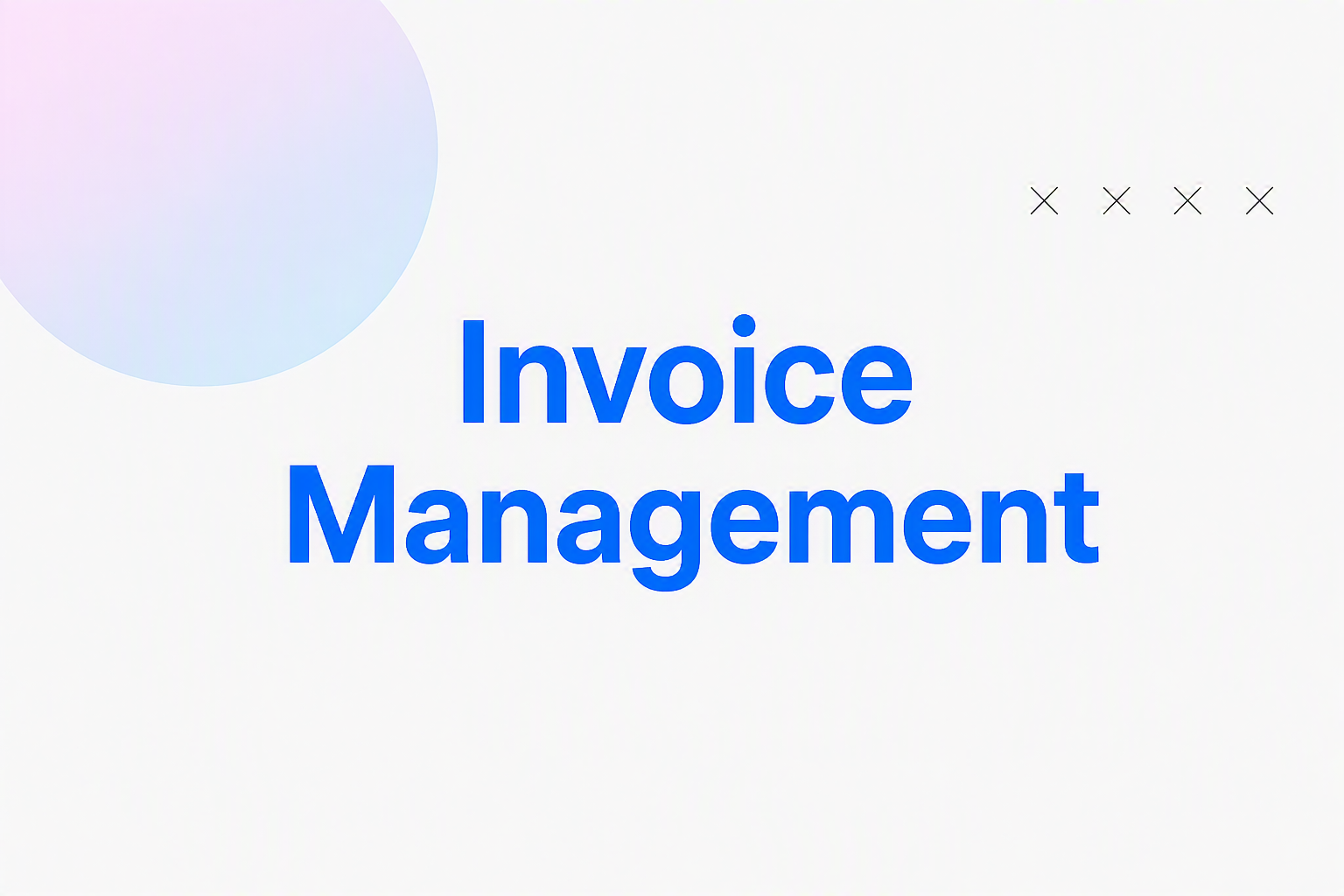 Invoice Management